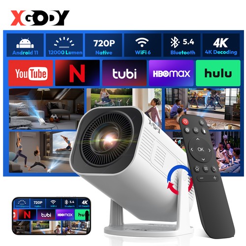 Xgody beamer android - xgody, 4k