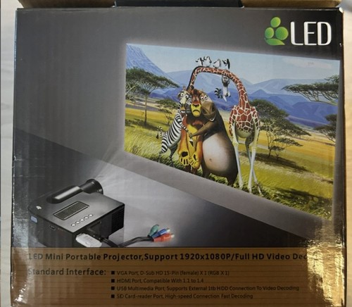 Portabler led mini projektor - mini,